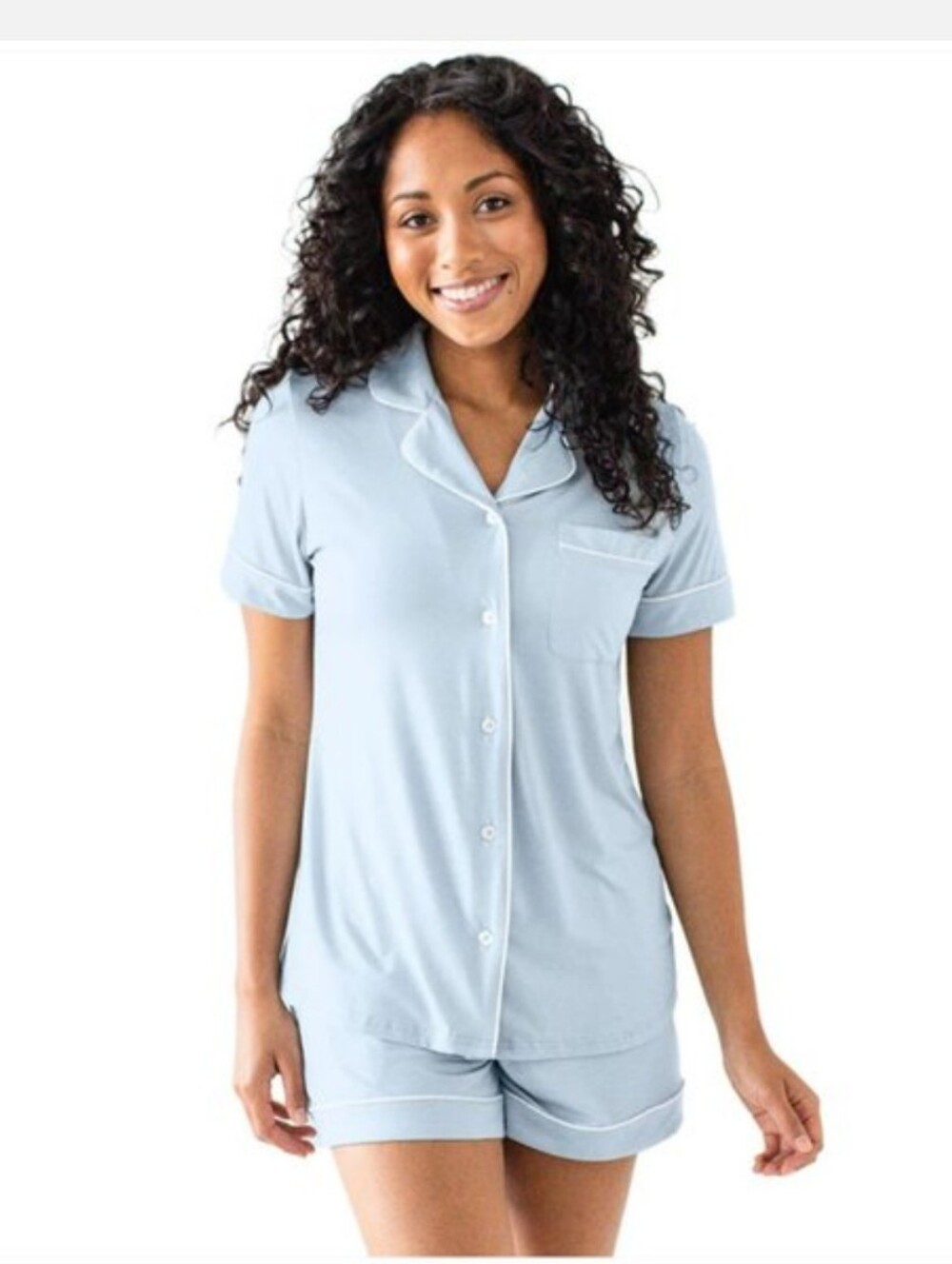 Kindred Bravely Clea Bamboo Short Sleeve Pajama Set in Women's M